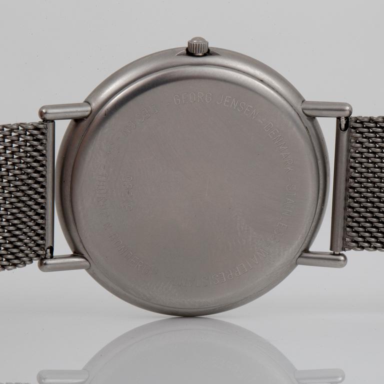 ARMBANDSUR, stål, Georg Jensen, 1900-talets slut.