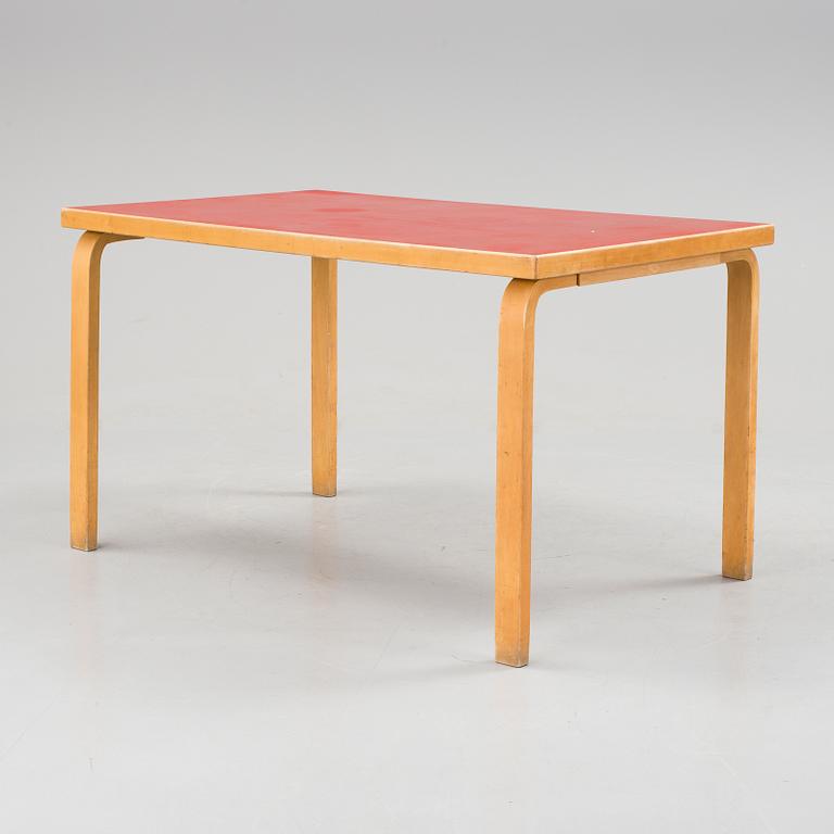 A chair and a table by Alvar Aalto, Artek.