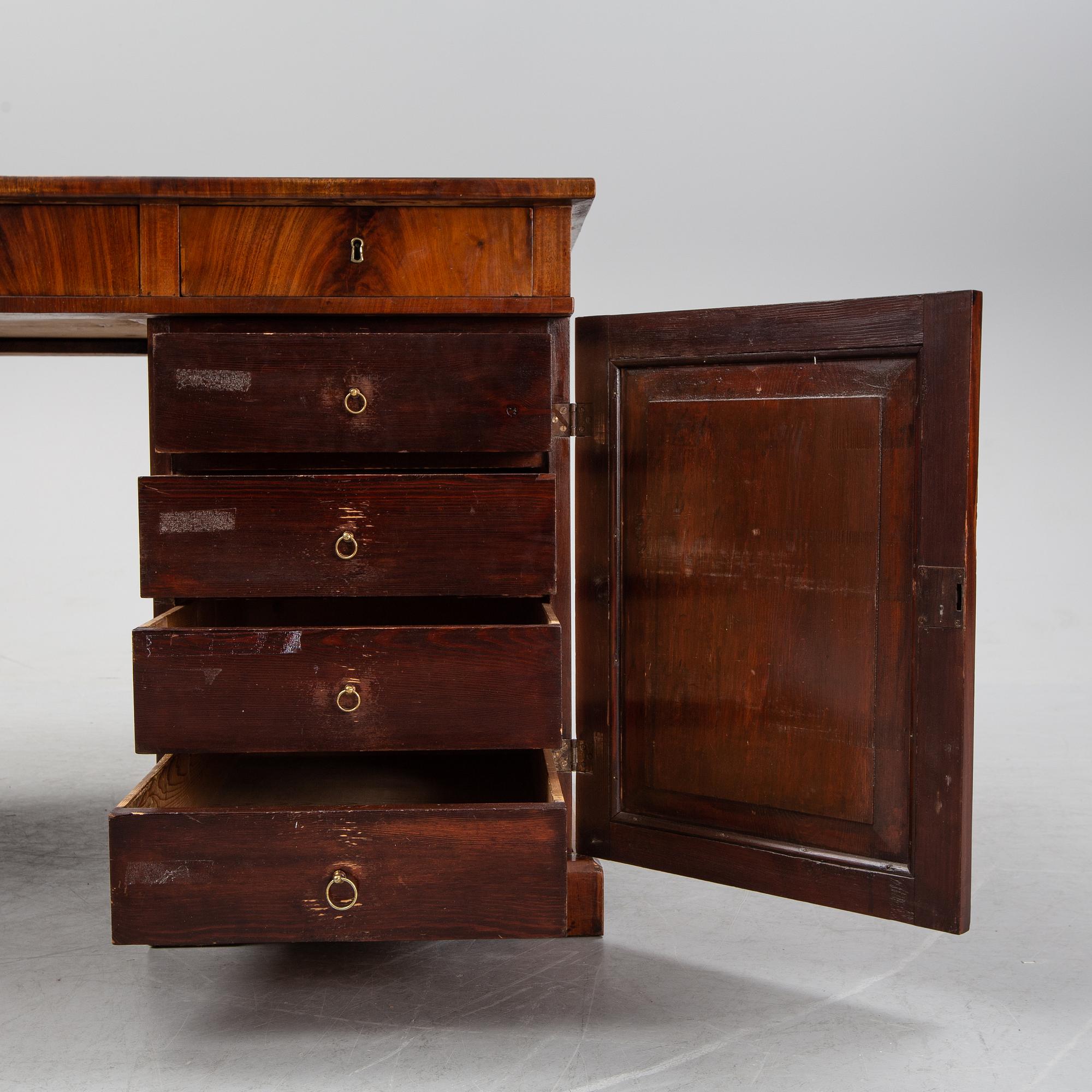 A swedish empire writing desk, first half of the 19th century.