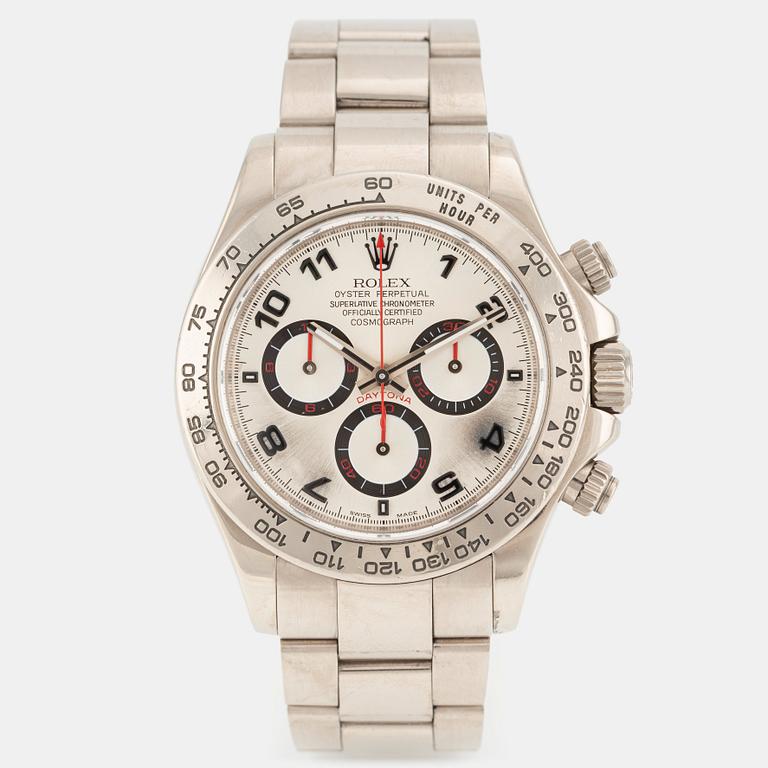 Rolex, Cosmograph, Daytona, "White Arabic Panda Dial", chronograph, ca 2007.
