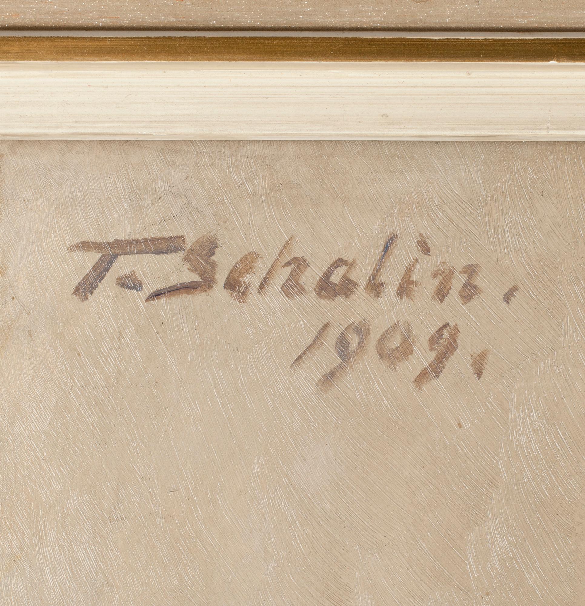 TEODOR SCHALIN, olja på duk, signerad och daterad 1909.