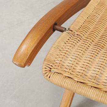 FÅTÖLJ, Peter Hvidt & Orla Mölgaard Nielsen, stol, "X-stolen", Fritz Hansen, Danmark 1950-tal.