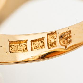 Sigurd Persson, Ring, 18K gold with a faceted citrine, Stockholm, 1967.
