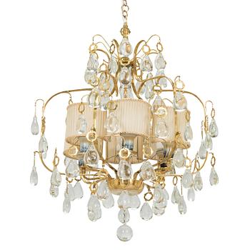 Paavo Tynell, a mid-20th century '1487/6' chandelier for Taito.