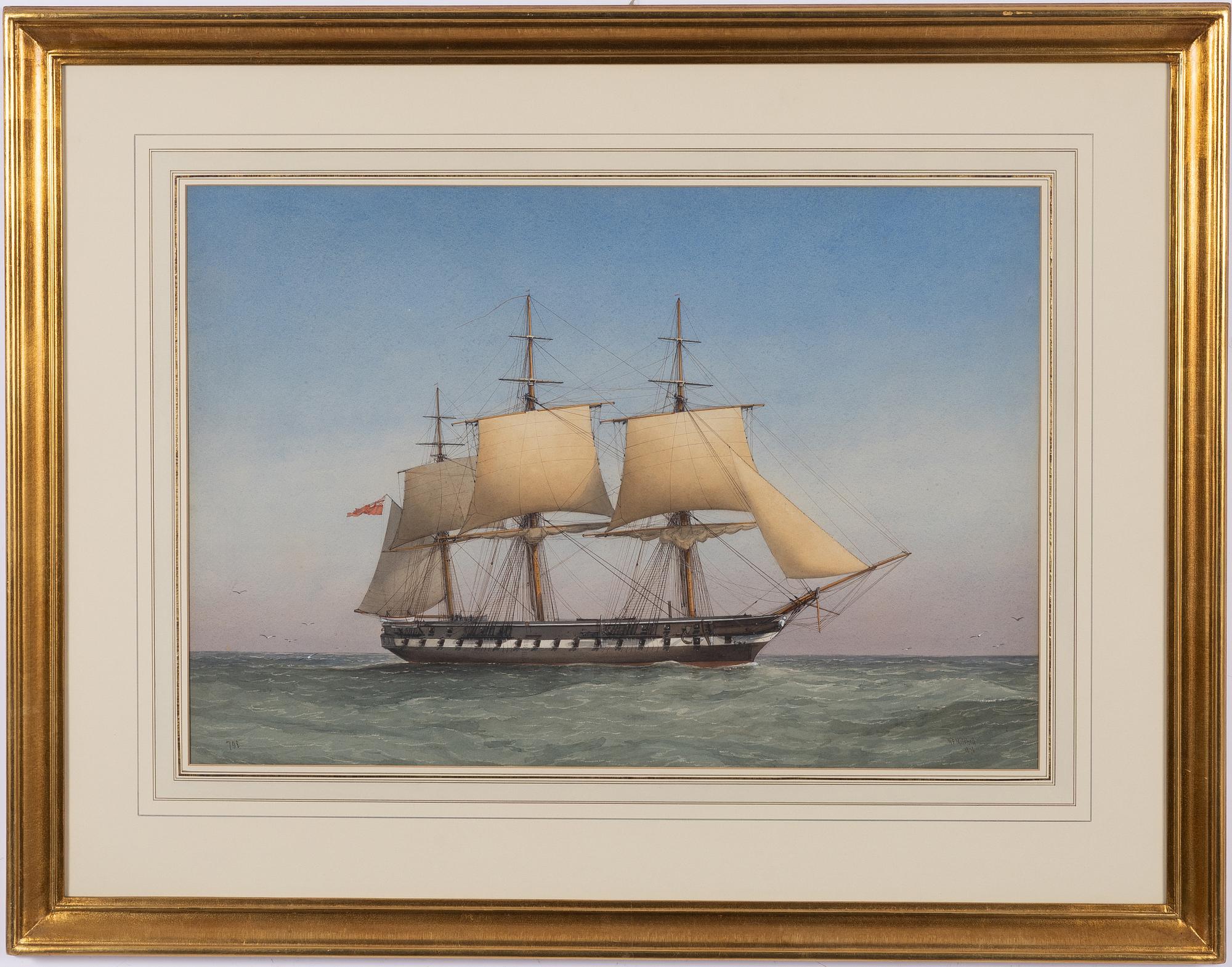 William Frederick Mitchell,  H M Frigate "Arethusa" 50 guns.