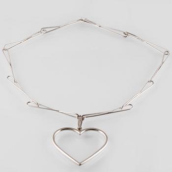 COLLIER, sterlingsilver, Herman Siersbol, Katrup, Danmark. Vikt 40,9 gram.