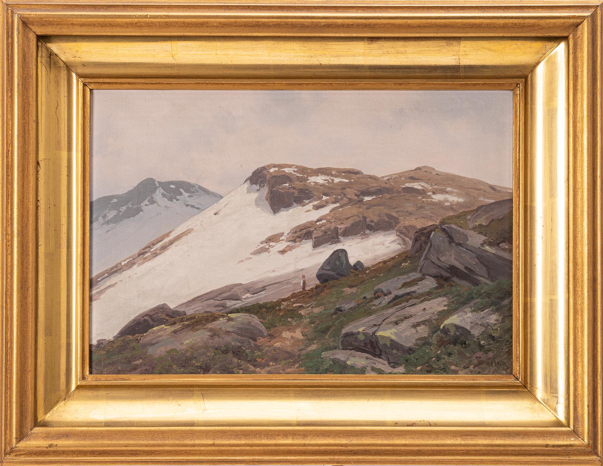 Isak Philip Hartvig Barlag, mountain landscape.