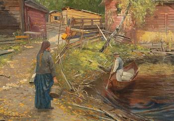 Sigfrid August Keinänen, Maatila vesistön äärellä.