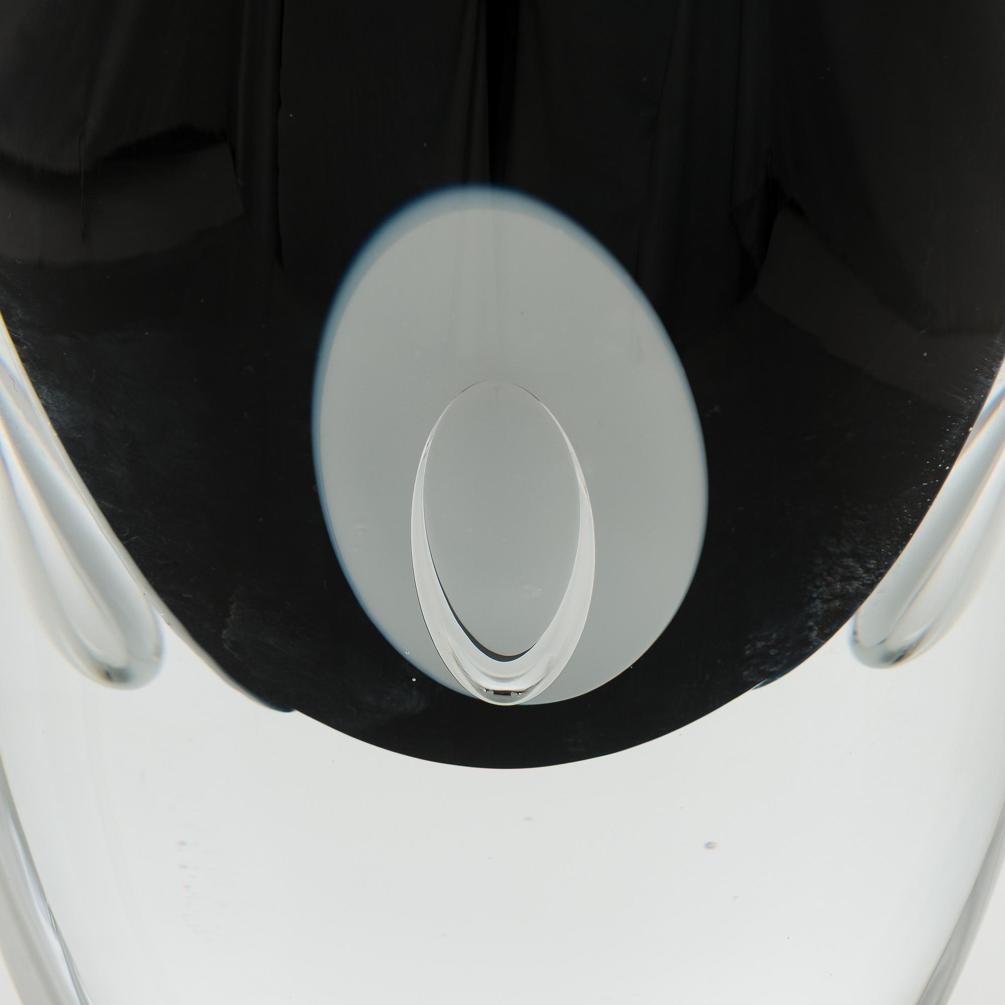 Timo Sarpaneva, glasskulptur, "Claritas", signerad Timo Sarpaneva 12/1985.