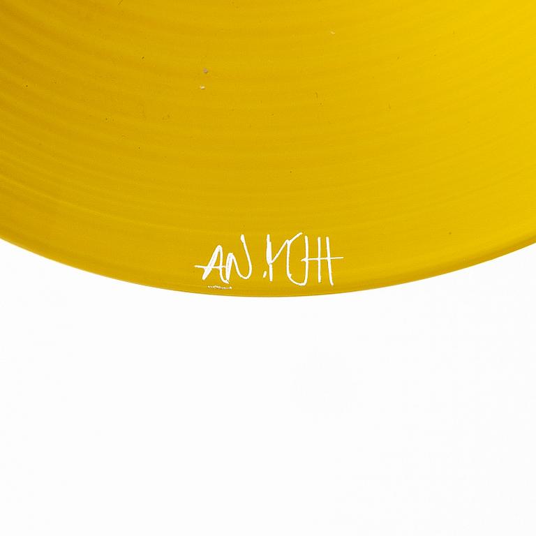 Anne Nilsson, a set of six 'Clown' cocktail glasses, Orrefors.