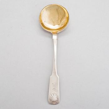 Eduard August Bauer, a parcel-glt sauce ladle, Reval 1853.