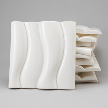 12 plastic wall panels designed by Åsa Gray for IKEA.