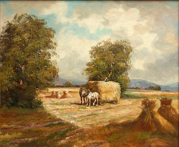 JOSEPH KROTTER, olja på duk, sign.