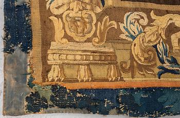 A tapestry, "Verdure", tapestry weave, ca 312-318 x 302-307 cm, Aubusson around 1700-first half of the 18th century.