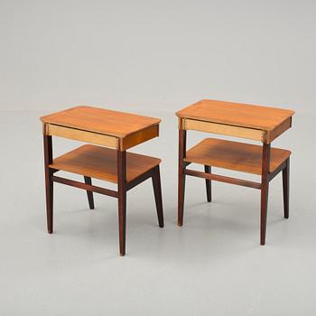 SÄNGBORD, ett par. 1950-/60-tal.