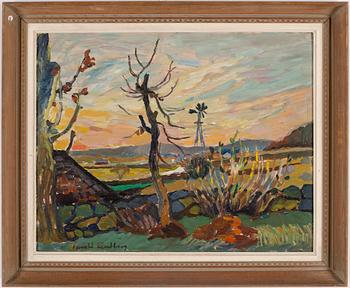 HARALD LINDBERG, oil on panel, signed.