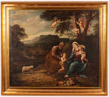 Flemish school, 16th/17th century, The Flight into Egypt.