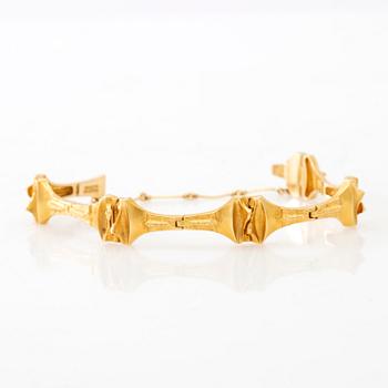 Björn Weckström, bracelet "Gaia" 18K gold, Lapponia 1978.