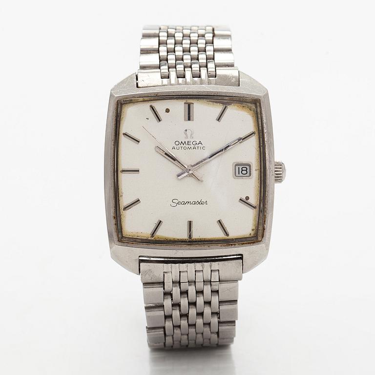 Omega Seamaster, wristwatch, 33 x 33 mm, steel, automatic, plastic crystal, circa 1970.