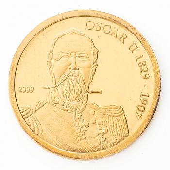 Gold coin, 10 dollars, Cook Islands, 2009.
