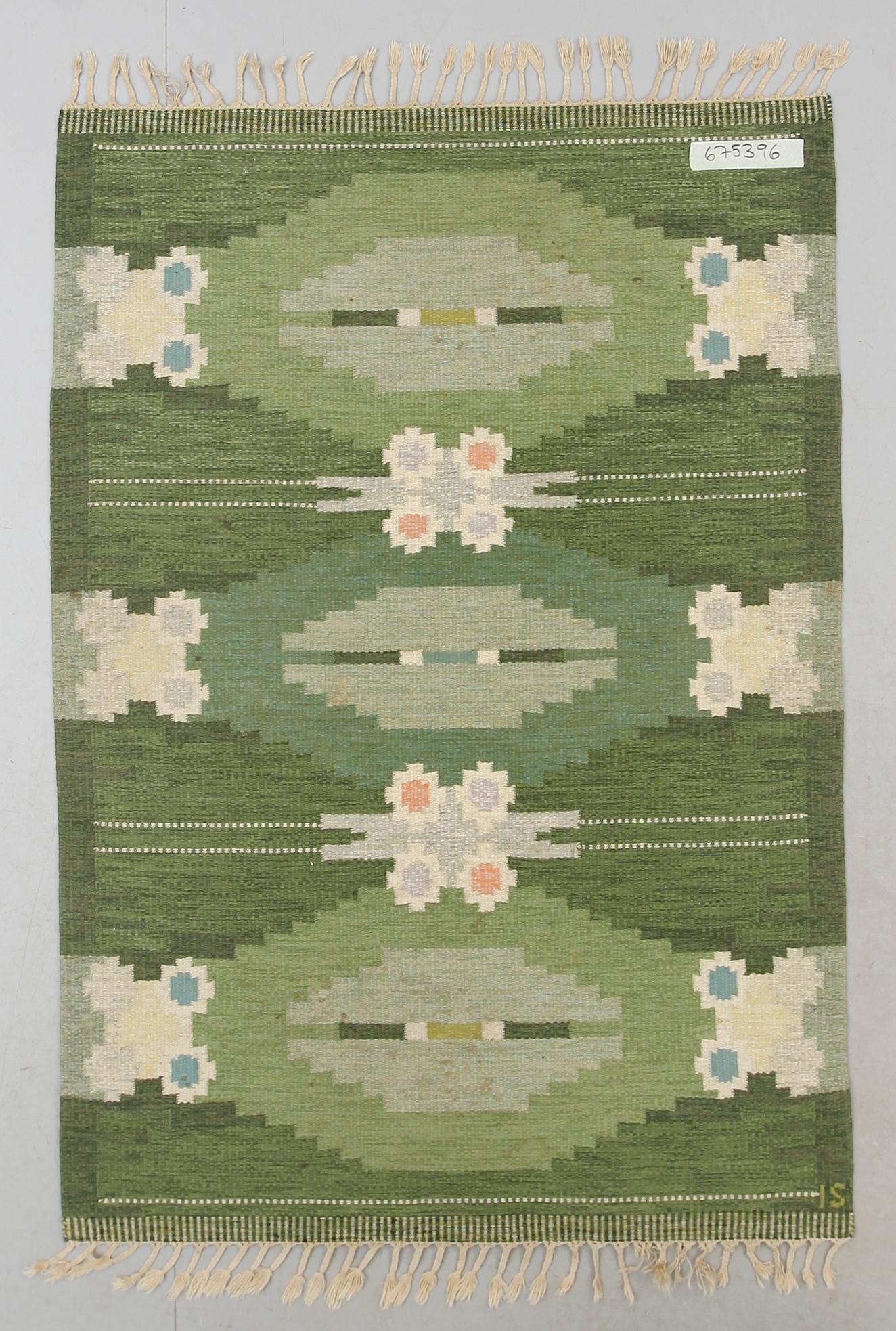 MATTA, rölakan, Ingegerd Silow, signerad IS. Ca 201 x 139 cm.