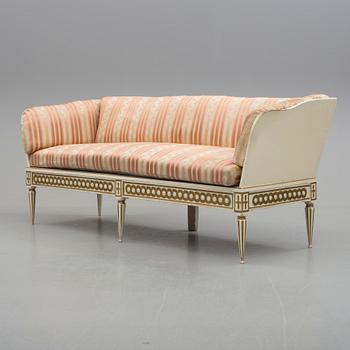 TRÅGSOFFA, gustaviansk, omkring år 1800.
