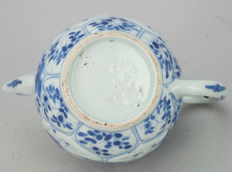 KANNA, porslin, Kangxi, tidigt 1700-tal. Kina.