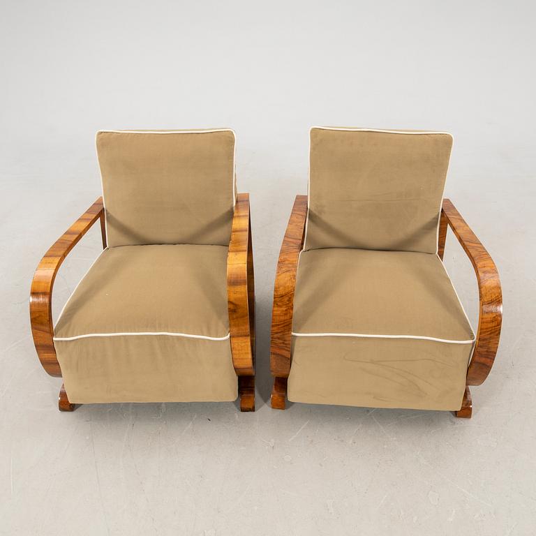 Armchairs, a pair of Art Deco, first half of the 20th century.