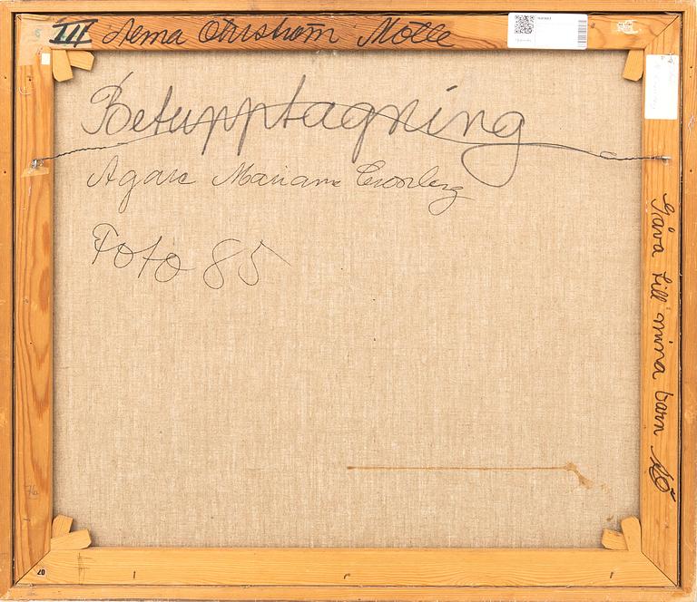 Alma Öhrström, Betupptagning, 1970.