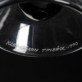 Klas-Göran Tinbäck, a glass vase, executed in his own studio, Sweden 1990.