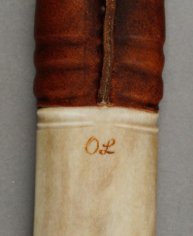 SAMEKNIVAR, 3 st, Olle Lundmark, Johan Andersén, monogramsignerad EE, 1900-tal.