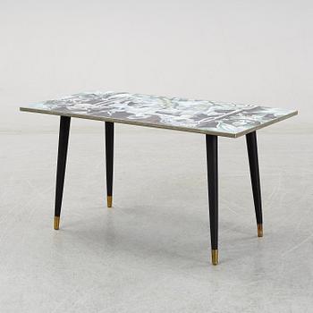 Marian Zawadzki, a ceramic tile table, Tilgmans, signed MZ and dated 58.