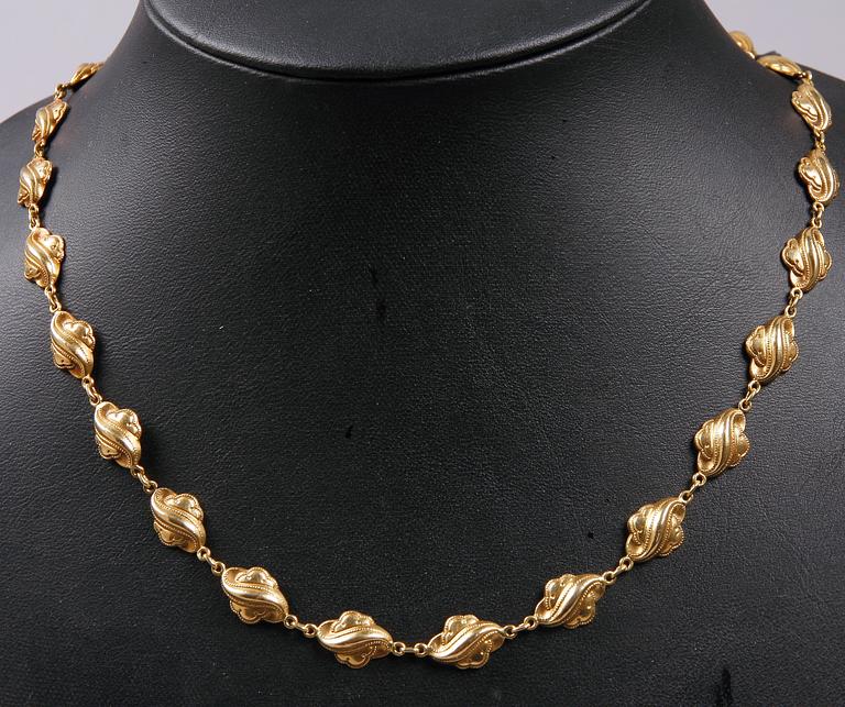 HALSBAND, guld 18K, importstämplat, vikt ca 14 gram.
