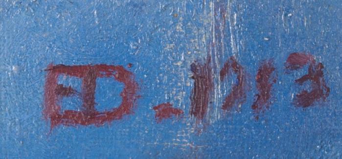 EMIL EDVARD DANIELSSON, olja på duk, signerad och daterad 1913.