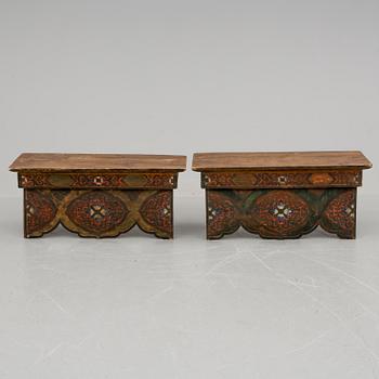 FÄLLBORD, ett par, Tibet, 1900-talets början.