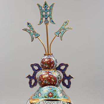 A large chinese cloisonné sculpture, 20th Century.