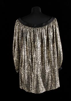A georgette blouse by Yves Saint Laurent.