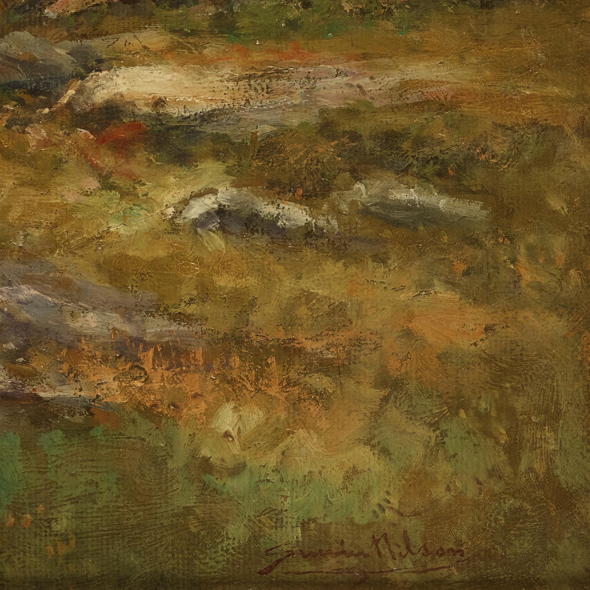 Severin Nilson, "Björkbacke, motiv från Halland".