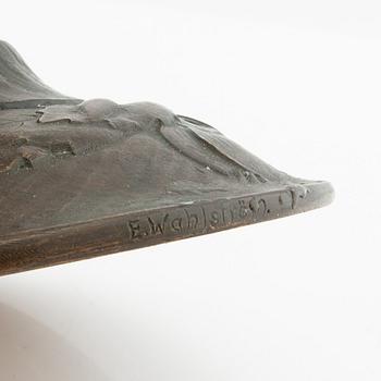 Emy Wahlström candelabrum Jugend Herman Bergman Art Foundry Stockholm early 20th century.