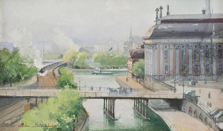 Anna Palm de Rosa, Vy mot Riddarhuset.