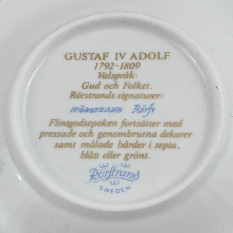 CREMEKOPPAR, 7 st, Rörstrand, 1900-talets andra hälft.
