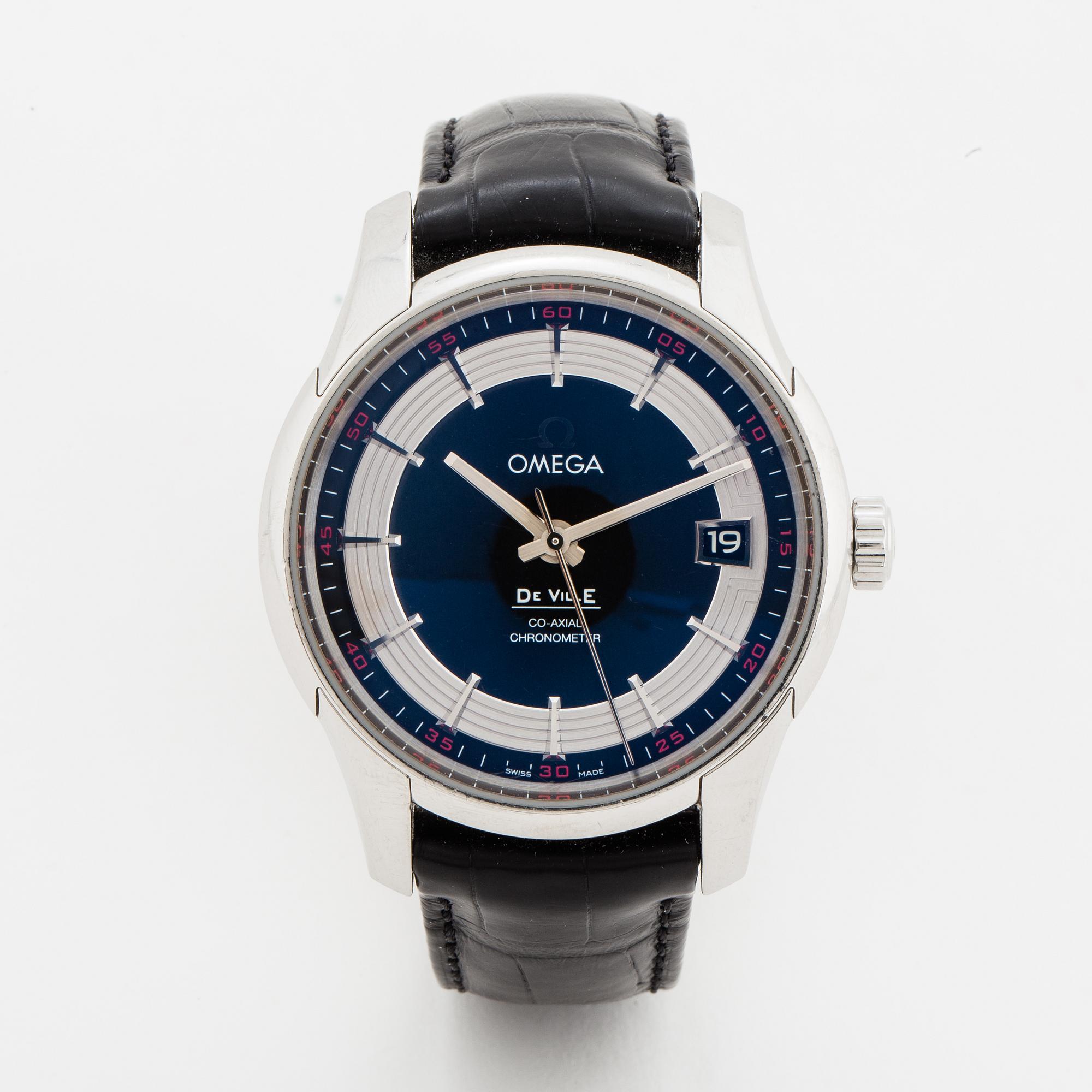 Omega, De Ville, Hour Vision Co-Axial, wristwatch, 41 mm.