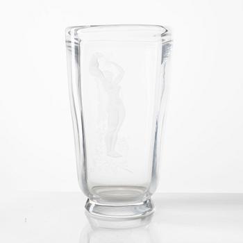 Simon Gate, a vase, Orrefors 1952.