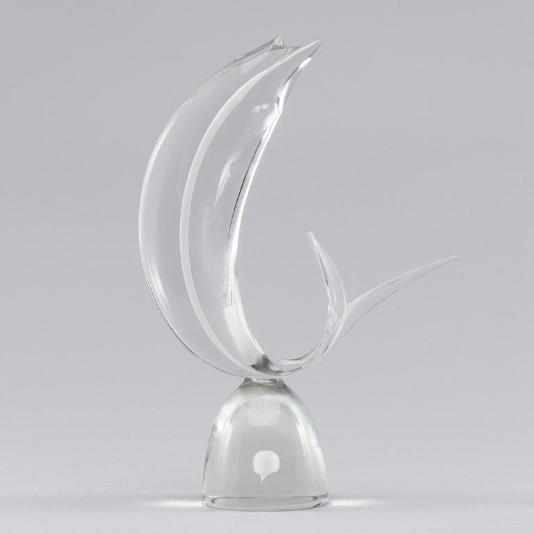 A GLASS SCULPTURE BY FABIO TOSI, Cenedese, late 20th century.