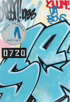 "SEEN ", spray on canvas, signed and dated 2007.