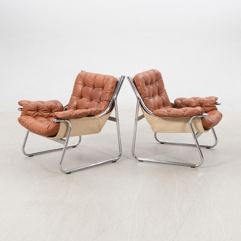 John-Bertil Häggström, armchairs, a pair, "Borkum", IKEA, 1970s.