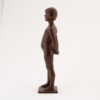 David Wretling, sculpture, bronze, signed.