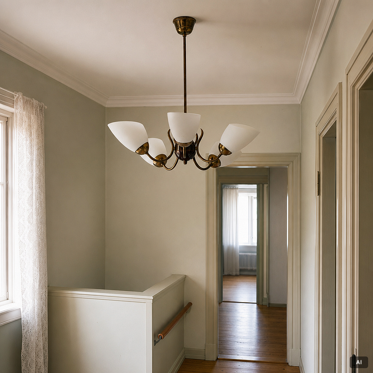 A ceiling lamp, Swedish Modern, 1940s/50s.