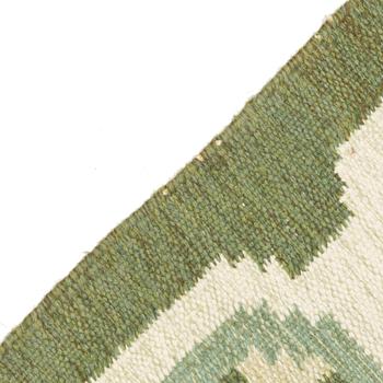 Ingegerd Silow, a flat weave rug, signed IS, c. 230 x 170 cm.