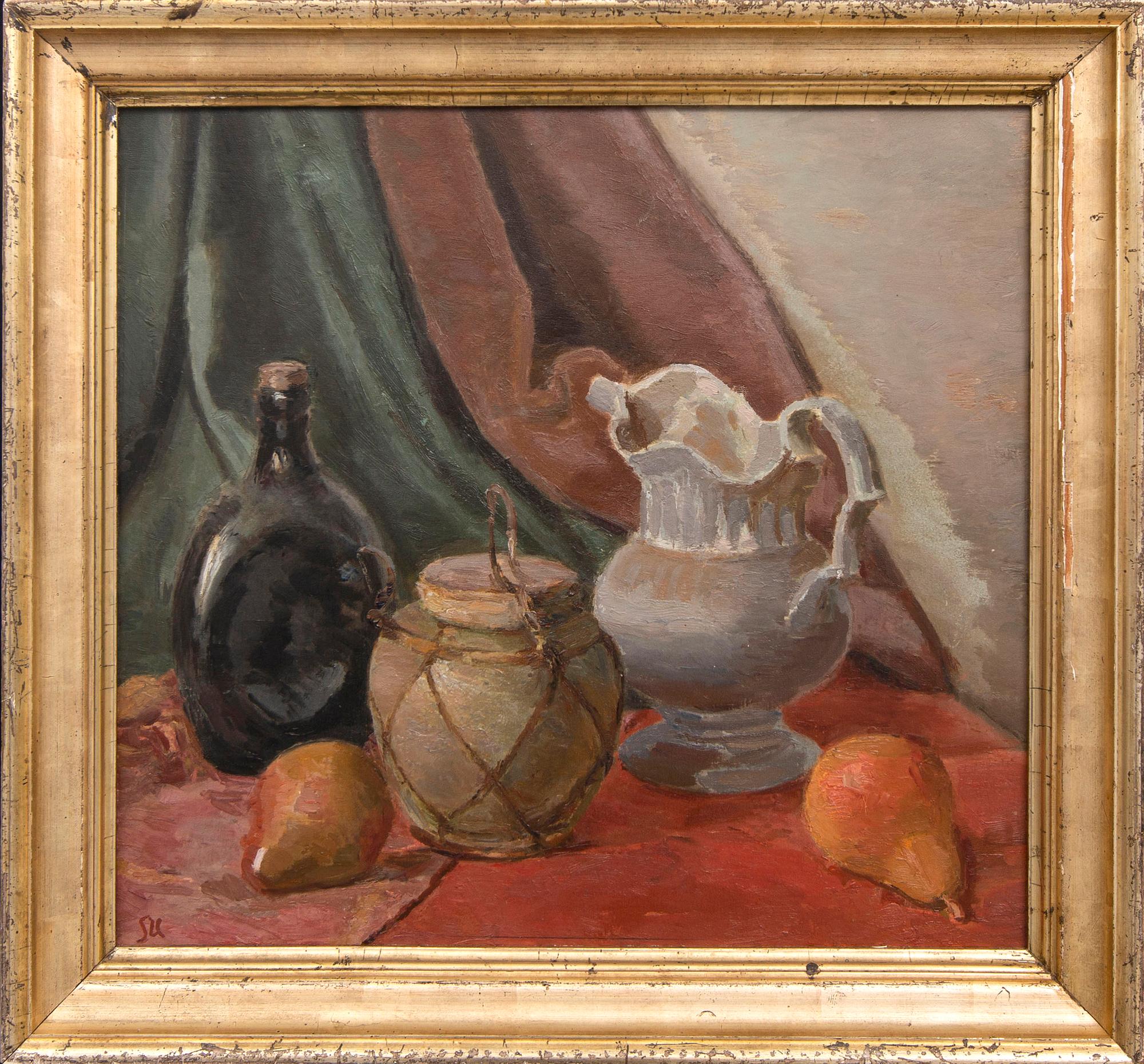 Sigfrid Ullman, olja på duk lagd på pannå, signerad.